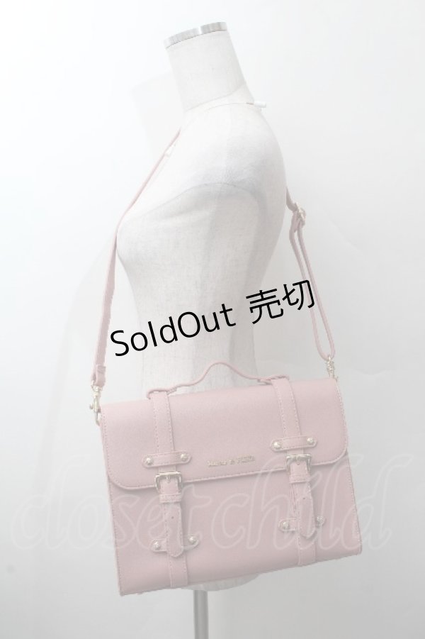 画像2: Maison de FLEUR / サッチェル2WAYリュック  ピンク S-26-03-28-015-LO-BG-AS-ZS (2)