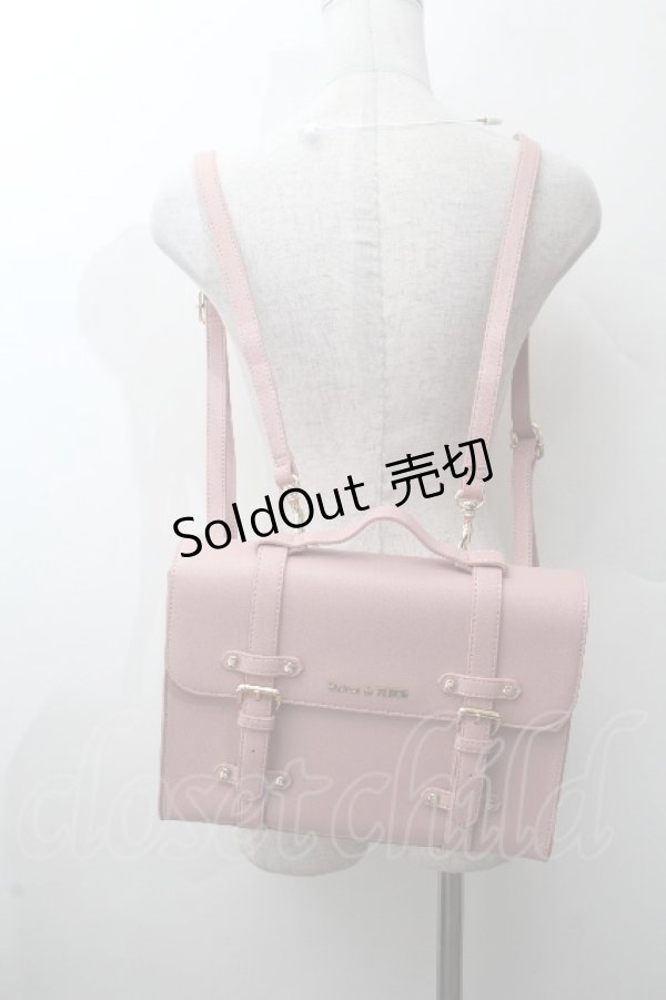 画像3: Maison de FLEUR / サッチェル2WAYリュック  ピンク S-26-03-28-015-LO-BG-AS-ZS (3)