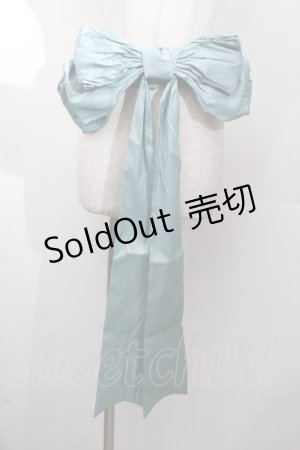 画像: 星箱works / ボリュームリボンテールベルト  アクアマリン S-26-03-28-017-PU-ZA-AS-ZS