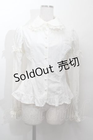 画像: Angelic Pretty / メアリーロマンスDollブラウス  白 S-26-03-28-021-AP-BL-TE-ZS