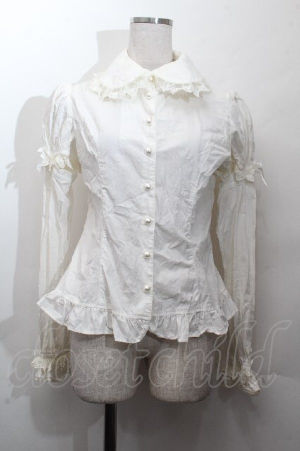 画像1: Angelic Pretty / メアリーロマンスDollブラウス  白 S-26-03-28-021-AP-BL-TE-ZS (1)