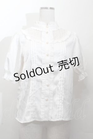 画像: Amavel / ヨークレース切替ブラウス  オフ S-26-03-28-023-CA-BL-AS-ZS