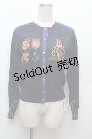 画像: Jane Marple / Our courageエンブロイダリーカーディガン  紺 S-26-03-28-027-JM-JA-AS-ZS