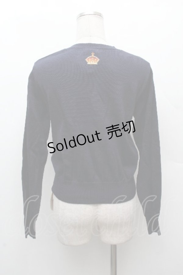 画像3: Jane Marple / Our courageエンブロイダリーカーディガン  紺 S-26-03-28-027-JM-JA-AS-ZS (3)