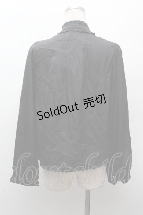 画像3: Amavel / ヨークレース切替ブラウス  黒 S-26-03-28-028-CA-BL-AS-ZS (3)