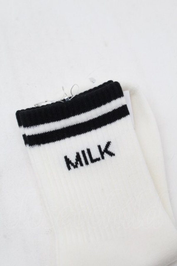 画像3: MILK / ロゴソックス  白 S-26-03-28-003-ML-ZA-AS-ZS (3)