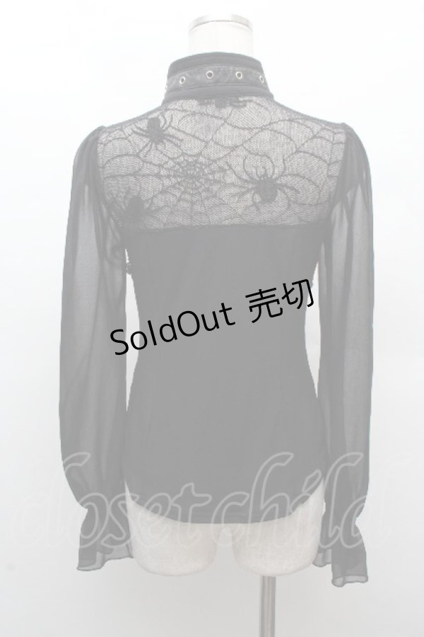 画像3: Qutie Frash / メッシュ切替トップス  黒 S-26-03-28-030-QU-TO-AS-ZS (3)