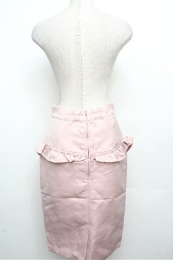 画像2: Honey Cinnamon / フリルタイトスカート F ピンク S-26-03-29-1028-LO-SK-OW-ZS (2)
