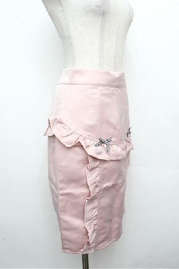 画像3: Honey Cinnamon / フリルタイトスカート F ピンク S-26-03-29-1028-LO-SK-OW-ZS (3)