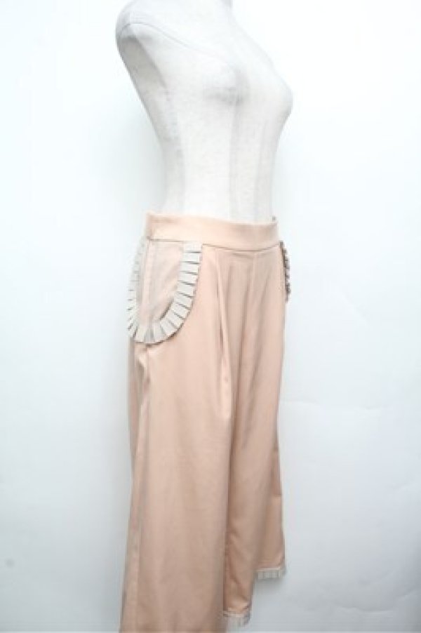 画像3: abilletage / フリルワイドパンツ  ピンク S-26-03-29-1029-GO-PA-AS-ZS (3)