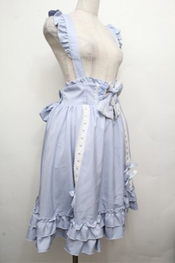 画像3: Amavel / Dreamy Ribbon Wrappingフリルスカート  サックス S-26-03-29-1031-CA-SK-HR-ZS (3)