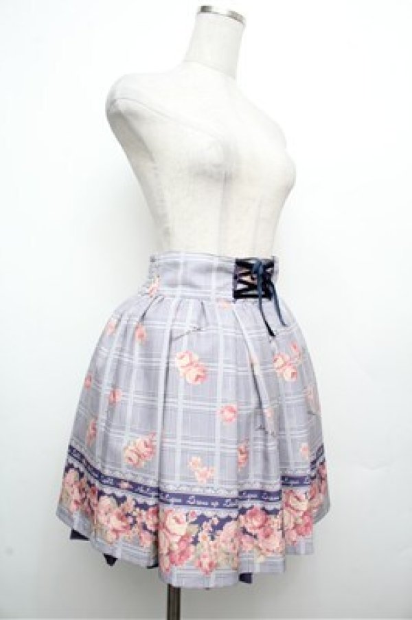 画像3: LIZ LISA / グレンチェックローズスカート  パープル S-26-03-29-1033-LO-SK-SZ-ZS (3)