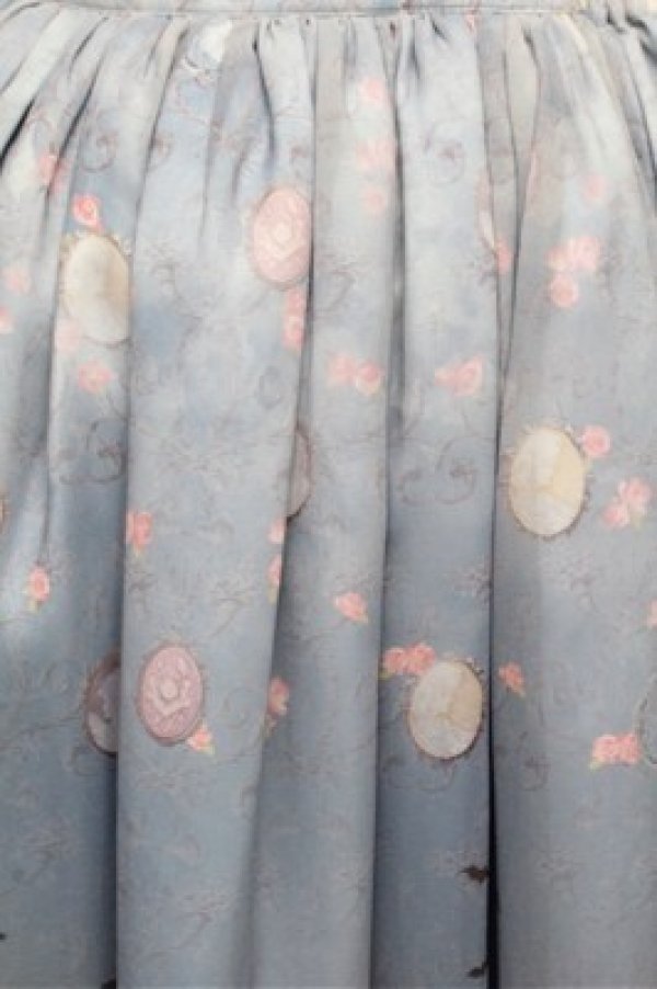 画像4: ALICE and the PIRATES / Vampire Lament柄スカート  ブルー S-26-03-29-1034-PA-SK-AS-ZS (4)