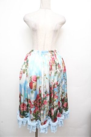 画像: Triple fortune / 天空薔薇スカート  サックス S-26-03-29-1035-EL-SK-HR-ZS