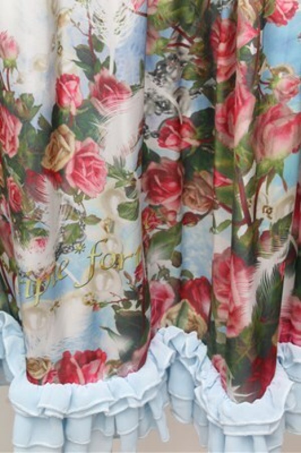 画像5: Triple fortune / 天空薔薇スカート  サックス S-26-03-29-1035-EL-SK-HR-ZS (5)
