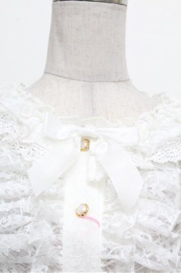画像4: BABY,THE STARS SHINE BRIGHT / Princess Lacy Bouquetブラウス  白 S-26-03-29-1006-BA-TO-HR-ZS (4)