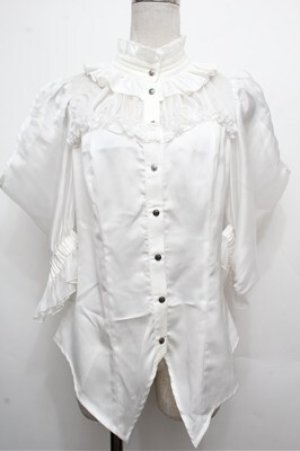 画像: 星箱Works / ミッドナイトスターオフショルダー半袖ブラウス  白 S-26-03-29-1007-0-BL-HR-ZS