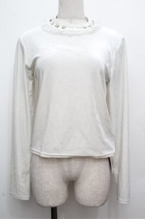 画像: Jamie エーエヌケー / スタッズベロアトップス  オフ S-26-03-29-1011-LO-TO-HR-ZS