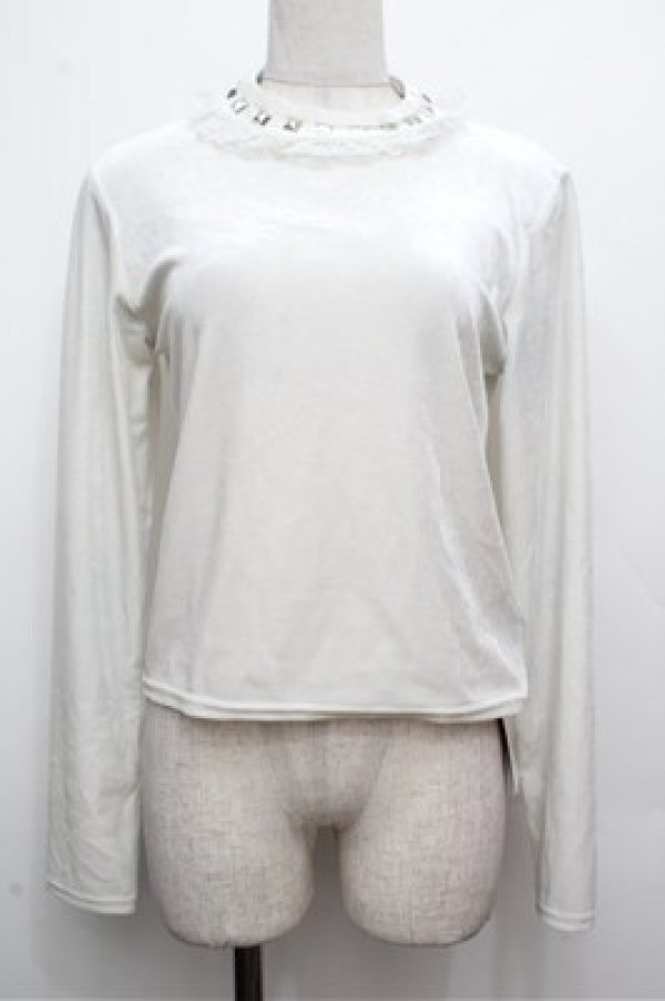 画像1: Jamie エーエヌケー / スタッズベロアトップス  オフ S-26-03-29-1011-LO-TO-HR-ZS (1)