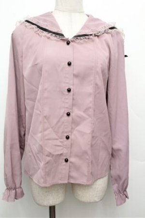 画像: MA*RS / レースセーラー襟ブラウス  ピンク S-26-03-29-1016-EL-BL-HR-ZS