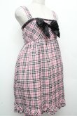 画像3: Tralala / タータンチェックキャミワンピース  ピンク S-26-03-29-1022-LO-OP-AS-ZS (3)