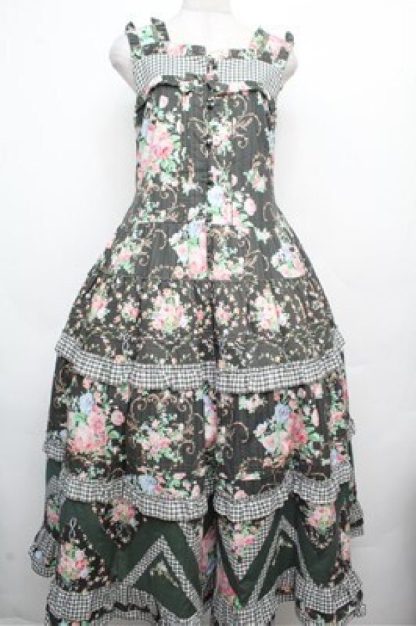 画像1: Surfacespell / Dreamland前開きジャンパースカート  グリーン S-26-03-29-1023-LO-OP-AS-ZS (1)