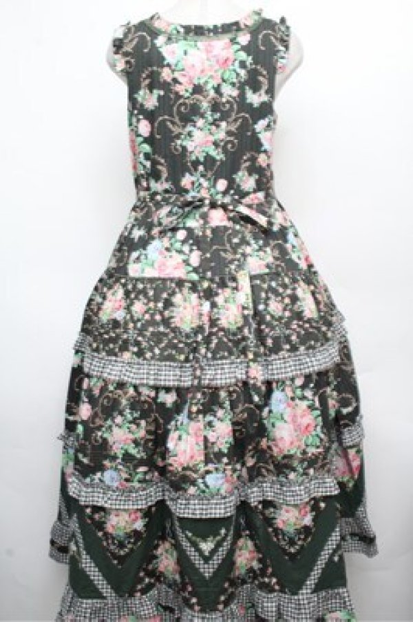 画像2: Surfacespell / Dreamland前開きジャンパースカート  グリーン S-26-03-29-1023-LO-OP-AS-ZS (2)