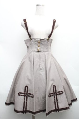 画像: EXCENTRIQUE / 衛兵のコルセットスカート  グレー S-26-04-01-028-EL-SK-AS-ZS