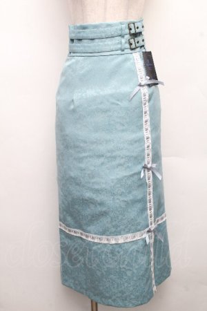 画像: Moi-meme-Moitie / ダブルベルト十字架ロングスカート  グリーン S-26-04-01-029-MO-SK-AS-ZS