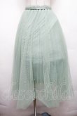 画像1: axes femme POETIQUE / パールデザインチュールスカート  グリーン S-26-04-01-1008-AX-BL-AS-ZS (1)