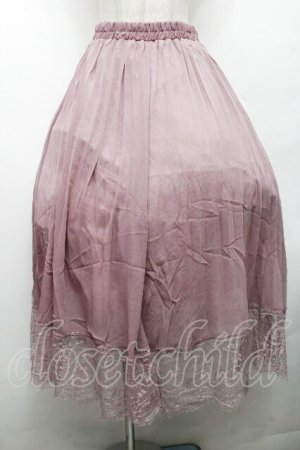 画像: axes femme / 楊柳プリーツロングスカート  ピンク S-26-04-01-1011-AX-SK-HR-ZS