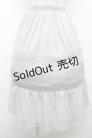 画像: axes femme / フラワーレースミディペチスカート F グレー S-26-04-01-1018-AX-SK-SZ-ZS