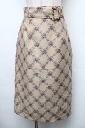 画像: axes femme / フラワープリントスカート M イエロー S-26-04-01-1003-AX-SK-SZ-ZS