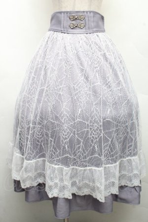 画像: axes femme POETIQUE / ダークロマンスロングスカート M グレー S-26-04-01-1025-AX-SK-SZ-ZS