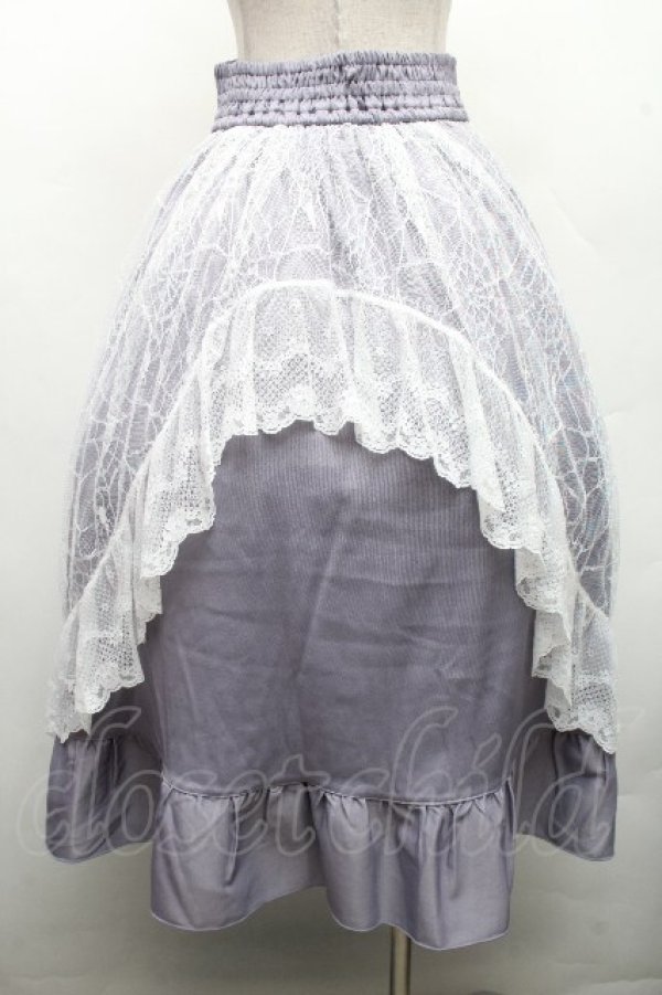 画像2: axes femme POETIQUE / ダークロマンスロングスカート M グレー S-26-04-01-1025-AX-SK-SZ-ZS (2)