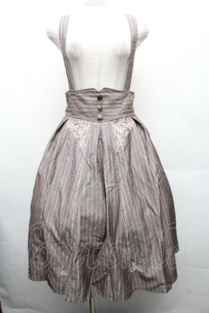 画像: axes femme / サス付ハイウエストスカート F ベージュ S-26-04-01-1027-AX-SK-SZ-ZS