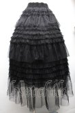 画像1: axes femme POETIQUE / ティアードフリルロングスカート M 黒 S-26-04-01-1030-AX-SK-SZ-ZS (1)