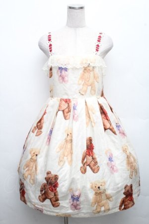 画像: Leur Getter / Teddy Friendsキャミワンピース  オフ S-26-04-01-005-LU-OP-AS-ZS