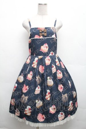 画像: Emily Temple cute / Petit Gateauキャミソールワンピース  ネイビー S-26-04-01-008-ET-OP-HR-ZS