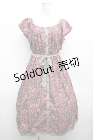 画像: Jane Marple Dans Le Salon / Dancing Lady's ワンピース  赤 S-26-04-01-014-JM-OP-HR-ZS