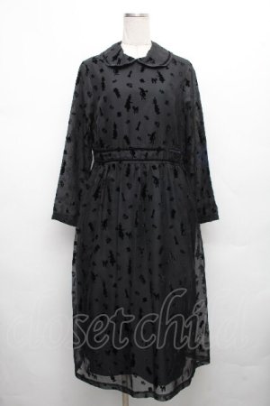 画像: Jane Marple / Queen Aliceリボントリムドレス  黒 S-26-04-01-021-JM-OP-HR-ZS