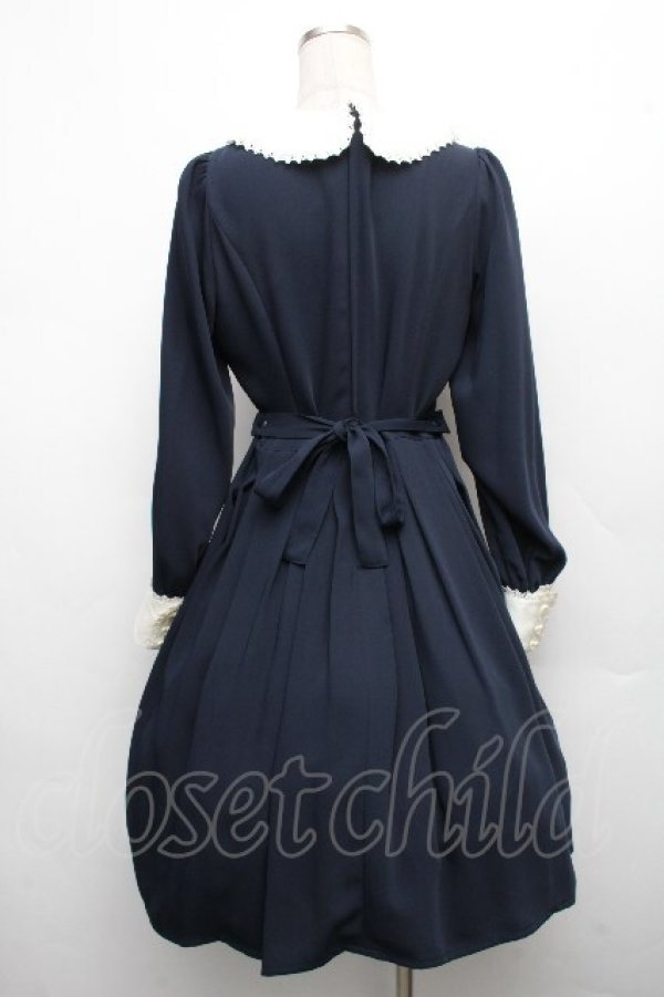 画像2: Innocent World / アリスのミニバラワンピース M 紺 S-26-04-01-023-IW-OP-HR-ZS (2)