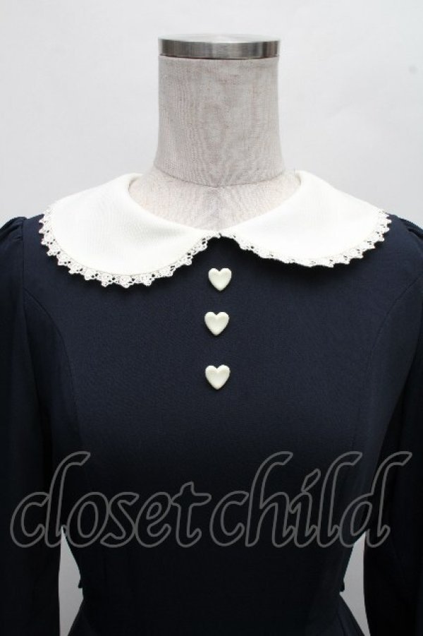 画像3: Innocent World / アリスのミニバラワンピース M 紺 S-26-04-01-023-IW-OP-HR-ZS (3)