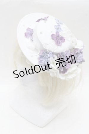 画像: Hoshibako Works / 城咲ロンドンコラボカクテルハット  白 S-26-04-02-006-LO-AC-AS-ZS