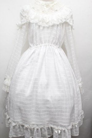 画像: ALICE and the PIRATES / マリーのおリボンいっぱいワンピース  白 S-26-04-02-032-PA-OP-HR-ZS