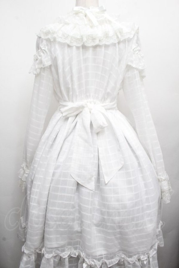 画像2: ALICE and the PIRATES / マリーのおリボンいっぱいワンピース  白 S-26-04-02-032-PA-OP-HR-ZS (2)