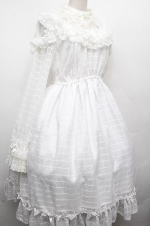 画像3: ALICE and the PIRATES / マリーのおリボンいっぱいワンピース  白 S-26-04-02-032-PA-OP-HR-ZS (3)