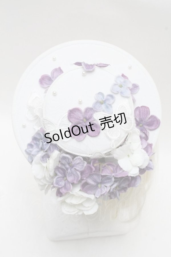 画像3: Hoshibako Works / 城咲ロンドンコラボカクテルハット  白 S-26-04-02-006-LO-AC-AS-ZS (3)