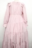 画像2: Maria pipi / リボン&ティアードドレス  ピンク S-26-04-02-036-EL-OP-HR-ZS (2)