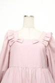 画像4: Maria pipi / リボン&ティアードドレス  ピンク S-26-04-02-036-EL-OP-HR-ZS (4)